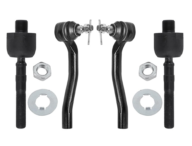 4pc Front Tie Rod Ends for Acura 2009-2014 TL Inner & Outer Tie Rod End Links 2010 2011 2012 2013 Suspension Replacement
