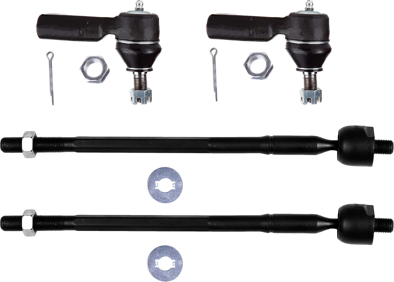 Inner Outer Tie Rod End For Lexus RX300 1999-2003 New 4-Piece Front Suspension EV447 ES3306